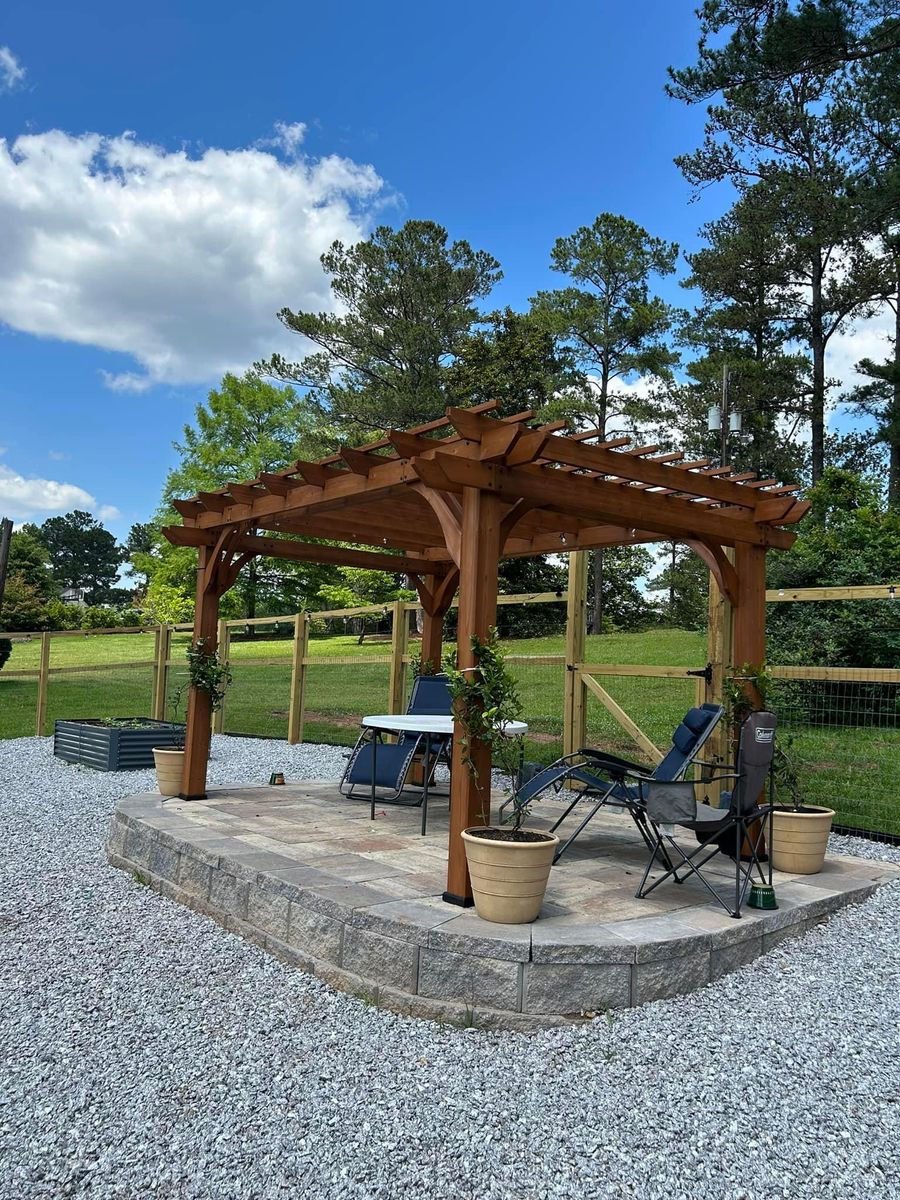 Pavillion / Pergola for E&T Outdoor Pros in LaGrange, GA