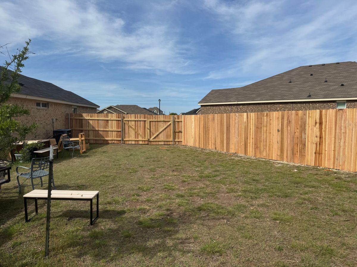 Fence Installation for FBR Welder & Construction in Gatesville, TX