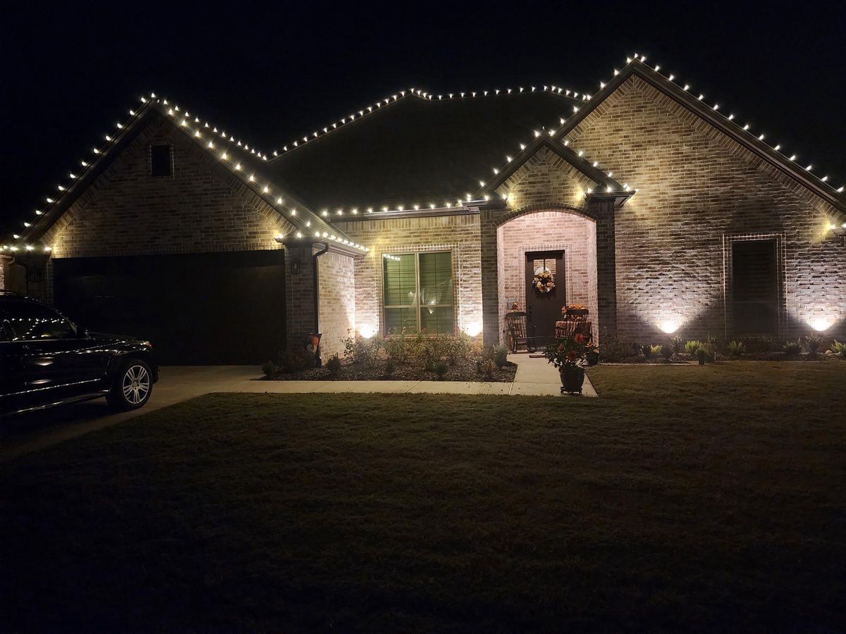 Christmas Light Installation  for Coleman Gutters in Gilmer, TX