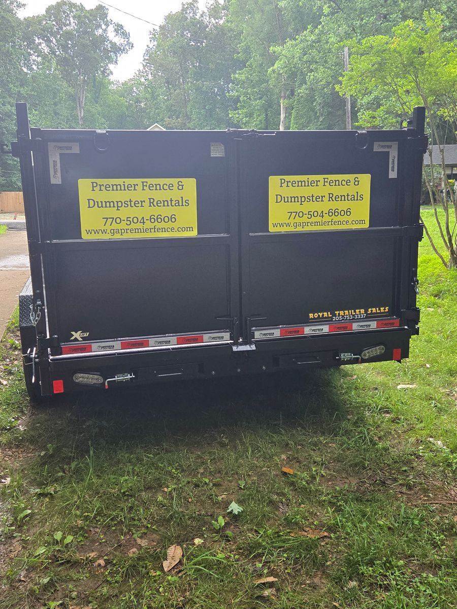 Dumpster Rental for Premier Fence in Marietta, GA