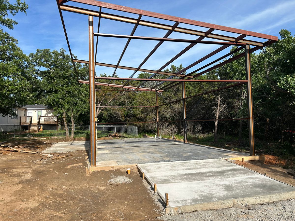 Carport Installation for Triple R Custom Metal Roofing in Fort Worth, TX