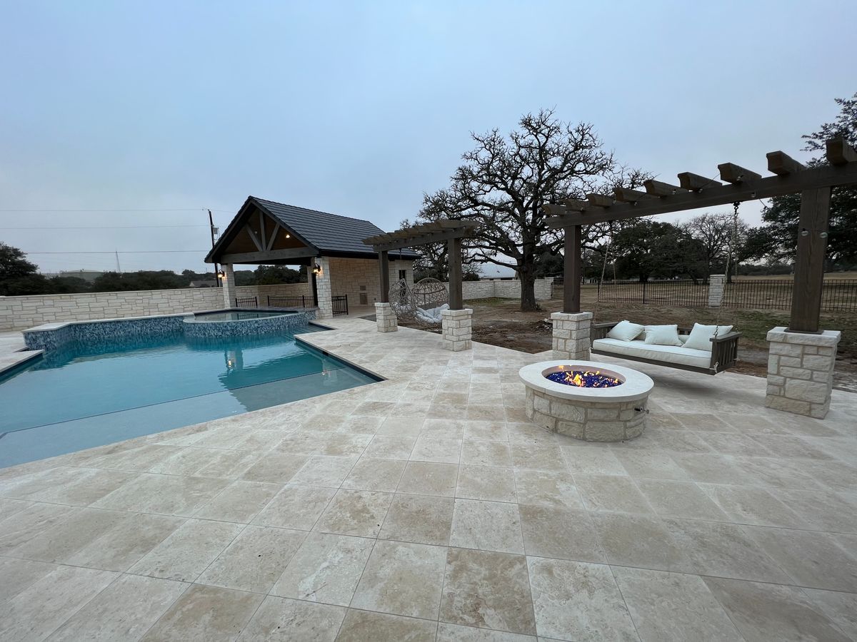 Outdoor Living Spaces for ABEL Custom Build & Design, LLC. in New Braunfels, TX