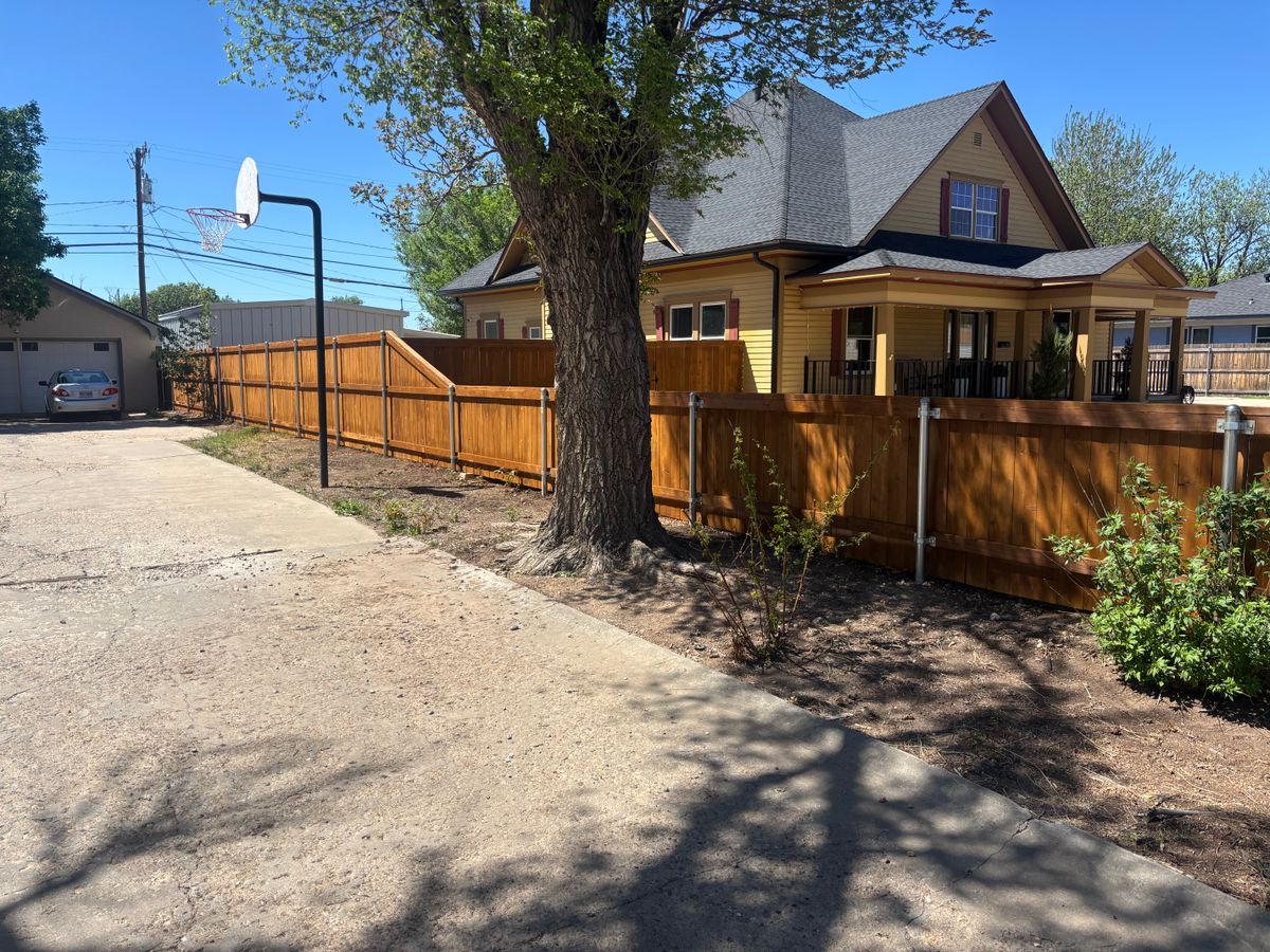 Fence Installation for Straight Edge Siding, Fencing & Decks in Pampa, TX