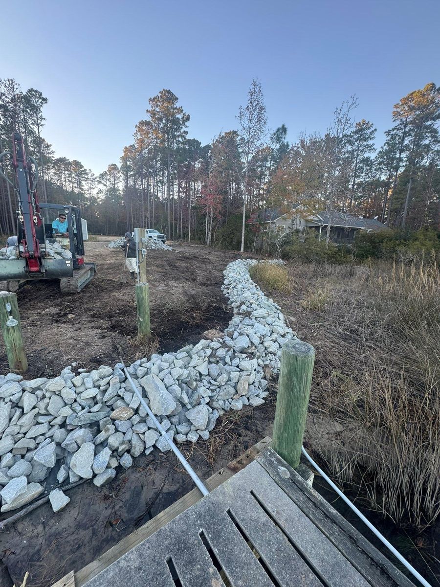 Land Grading for Beards Creek Construction LLC in Grantsboro, NC