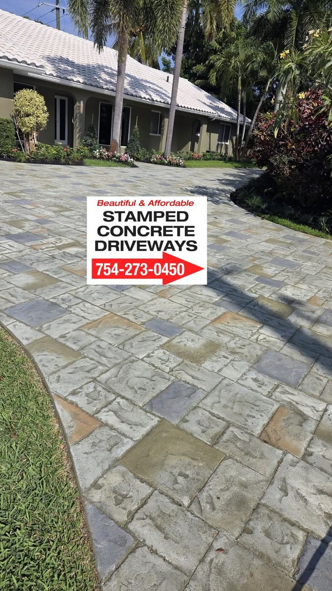 Patio Design & Installation for Beautiful and Affordable Stamped Concrete by Castilla Concrete Finish Design Corp in Sunrise, FL