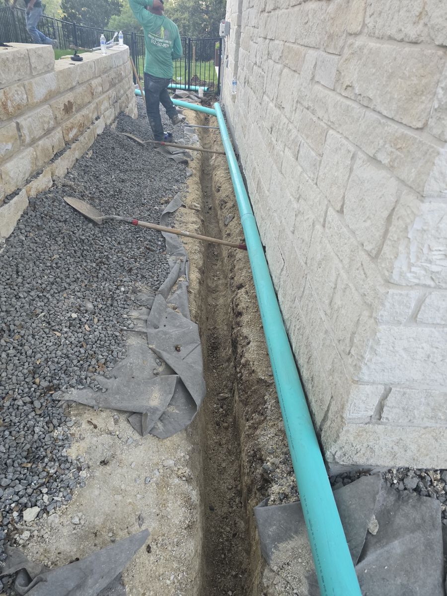 French and Pipe Drain Installation and Repair for Green Pastures Lawn Care in Bastrop, TX