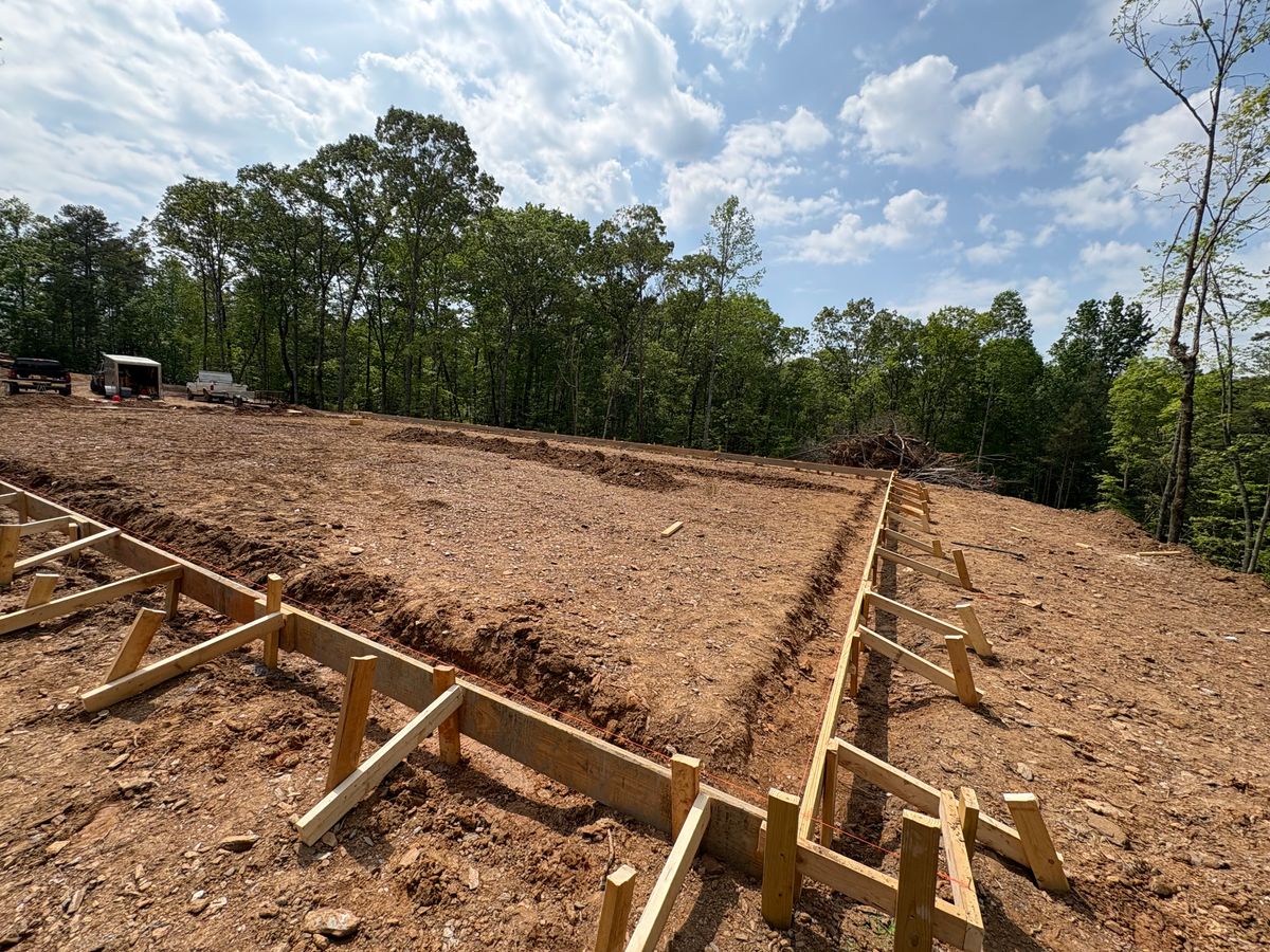 Footers for Allred Construction in Heflin, AL