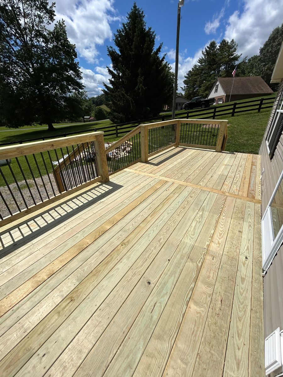 Deck & Patio Installation for E&H Contracting in Staunton, VA