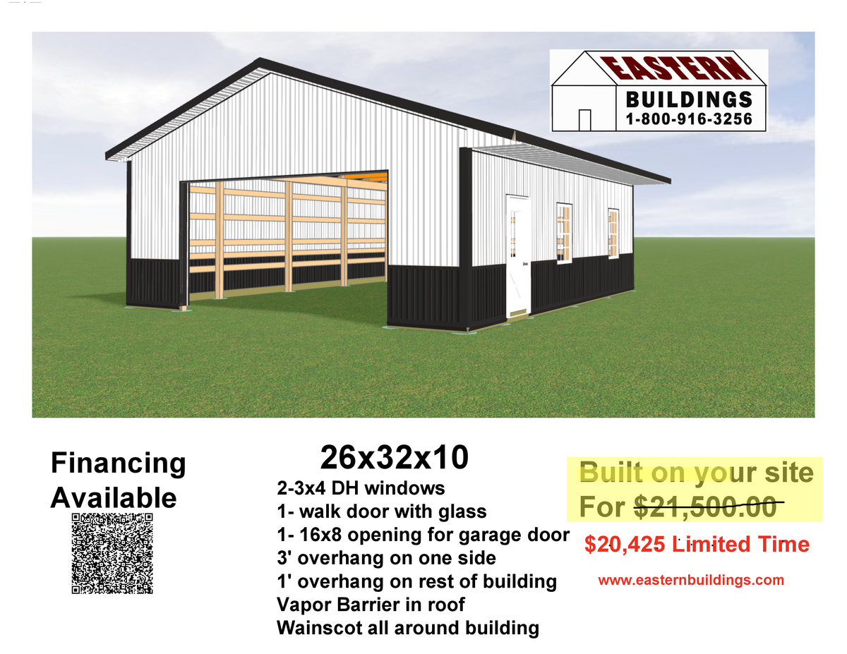 Pole Barn Construction for Eastern Buildings in Parkersburg, WV
