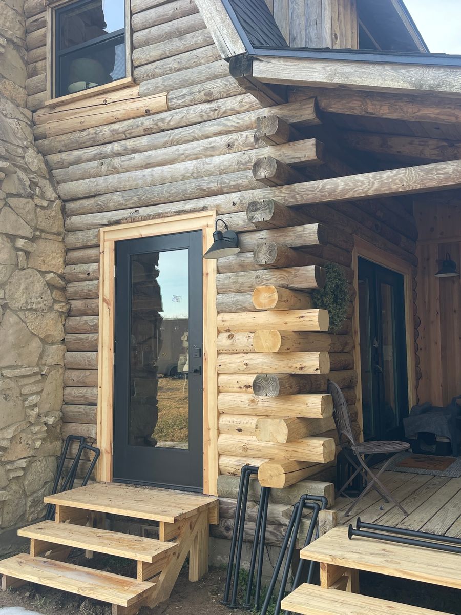 Log Home Finishing for Moss Construction in Longview, TX