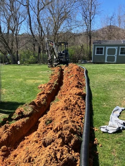 Trenching for Genesis Landworks in Bluff City, TN