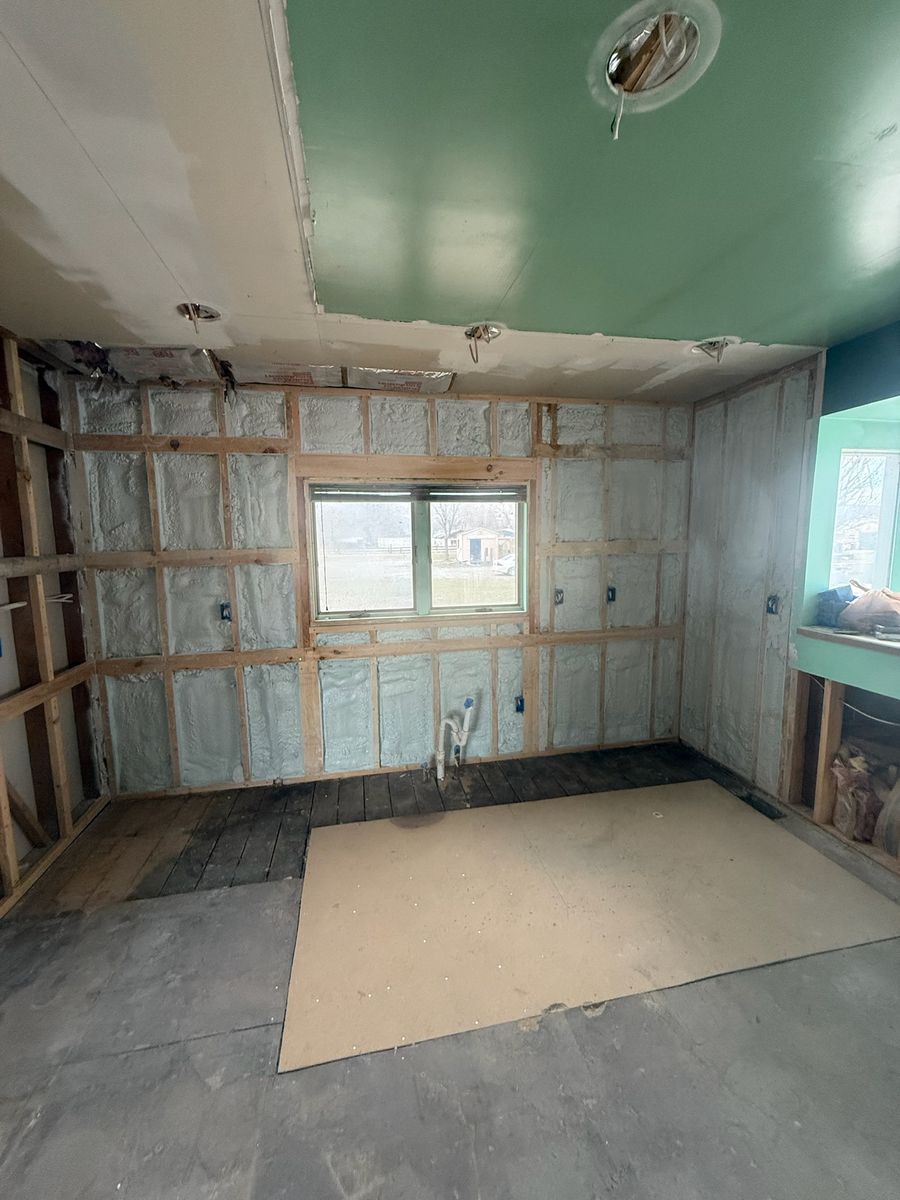 Interior Renovations for Top Shot Insulation in Thermopolis, WY