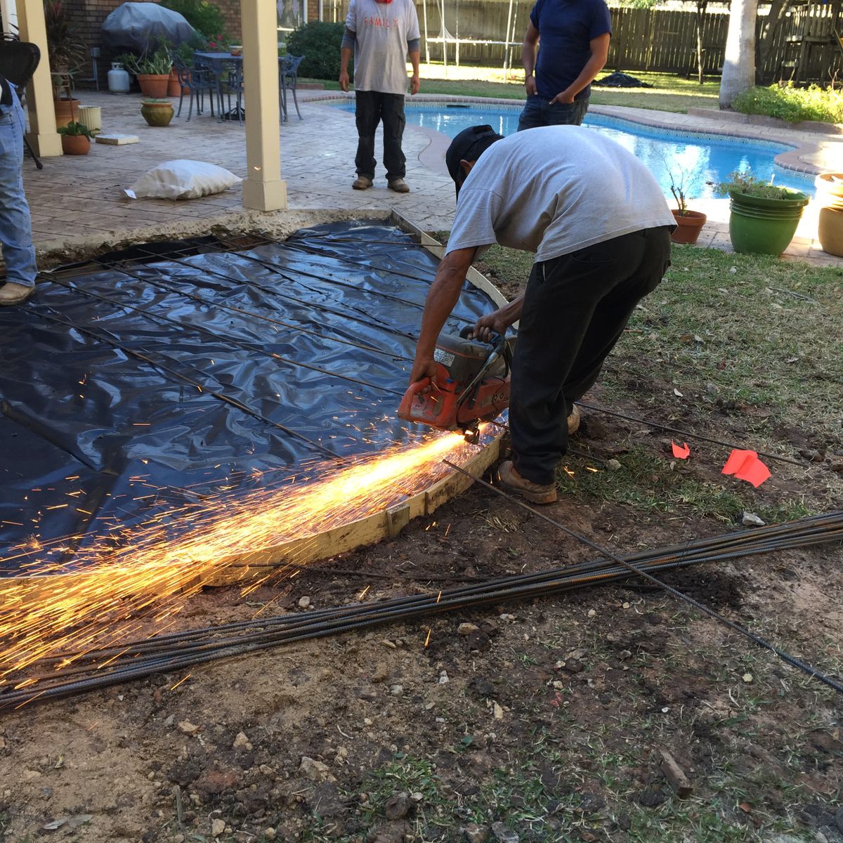 Pool Remodels for Texas Curb N Borders in Houston, TX