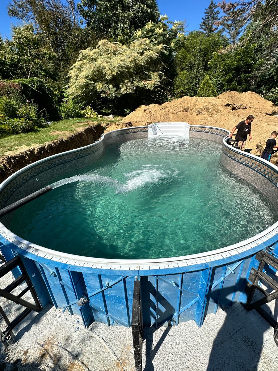 Custom Pool Design for Entwistle Pools and Construction in Shrewsbury, MA