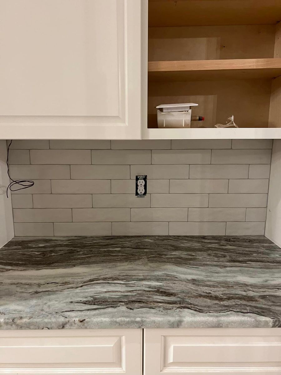 Kitchen Backsplash for Premier Tile Contractors LLC in Henrico, Virginia