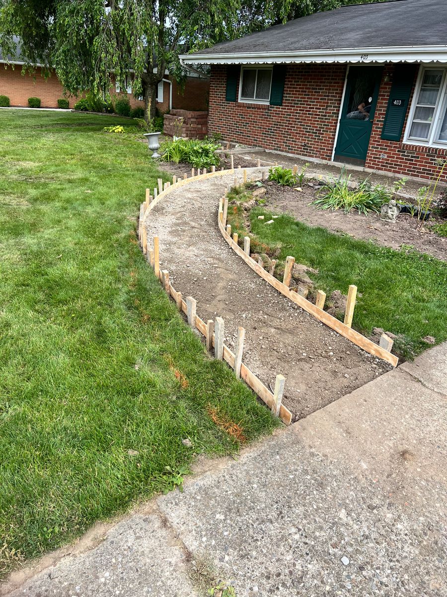Sidewalk Installation for Davies Concrete and Construction in Columbus, OH