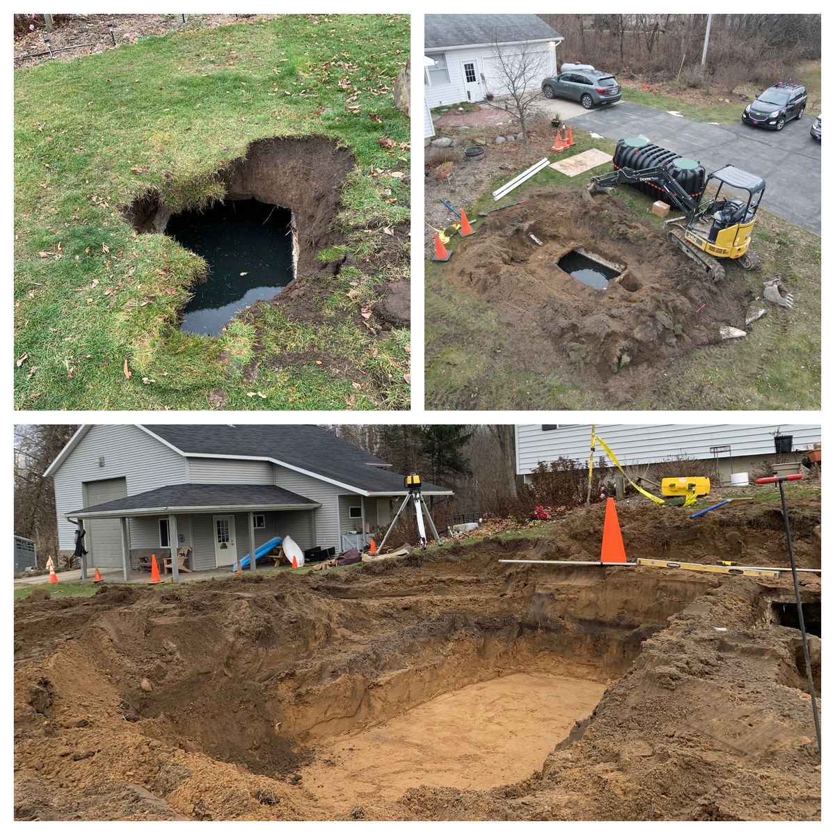 Trenching for Palmer Property Services in Middleville, MI