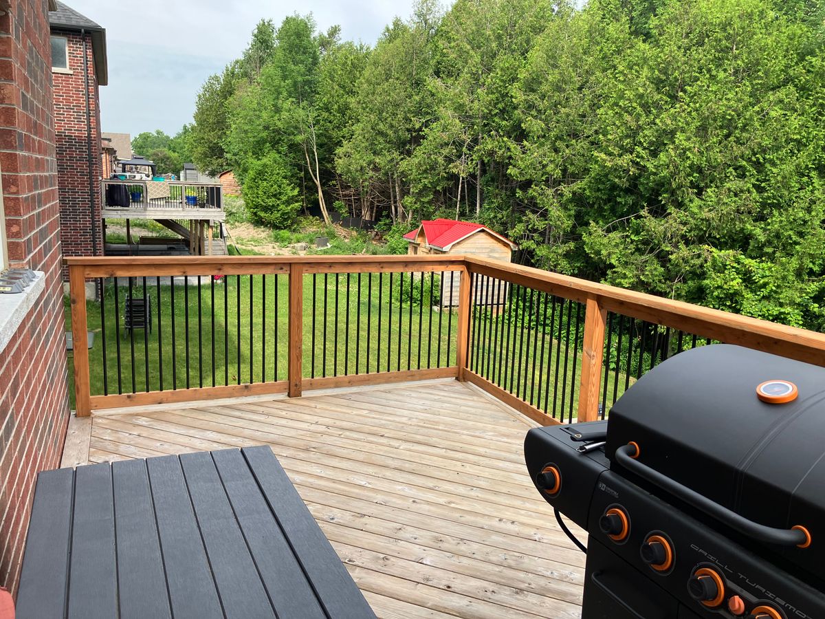 Deck Brightening and Staining for Lindsay Student Painters in Lindsay, Canada