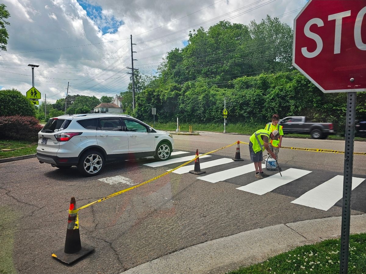 Signage for Stripe A Lot in Knoxville, TN