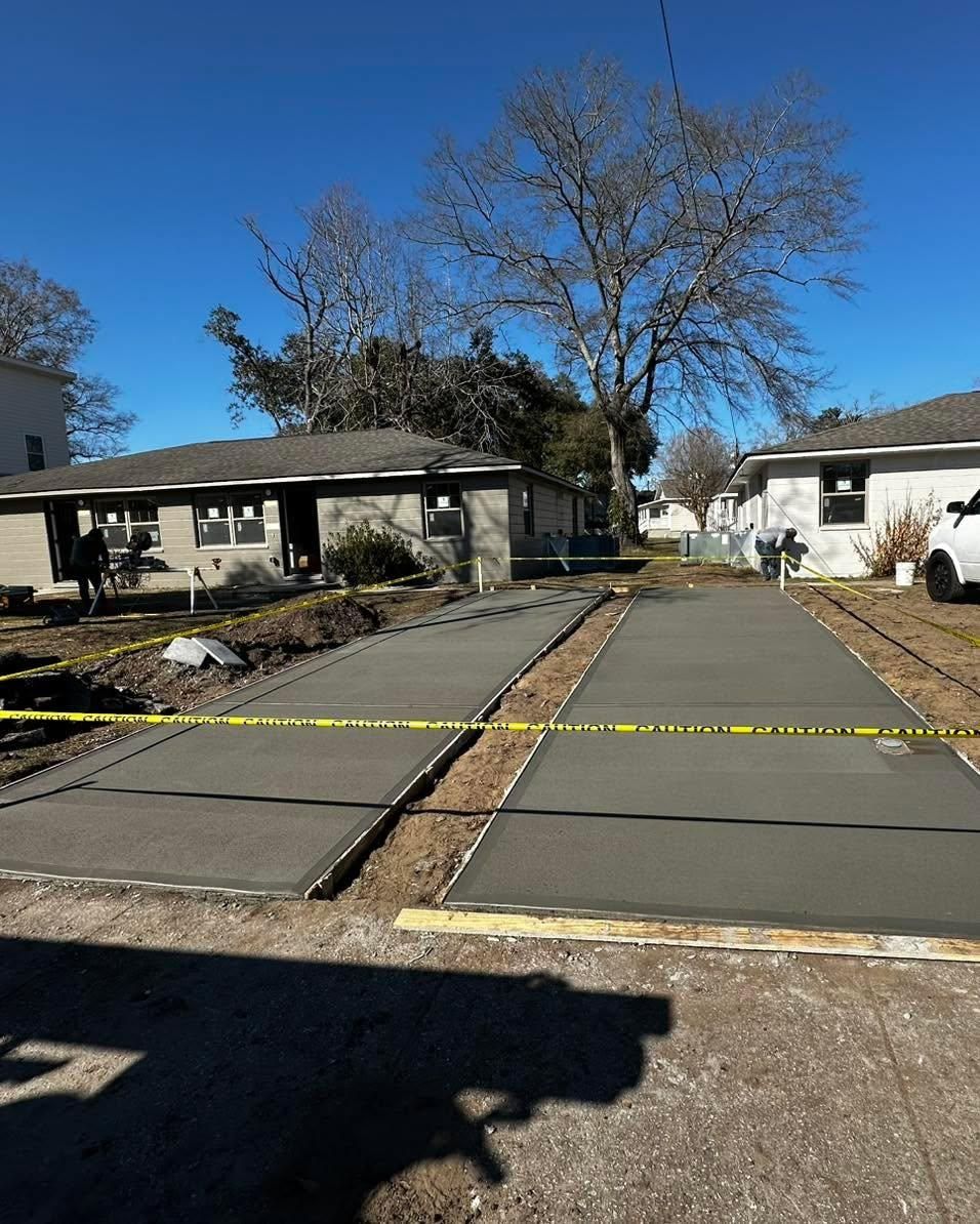 Sidewalk Installation for A&J Martinez Concrete in Charleston, SC