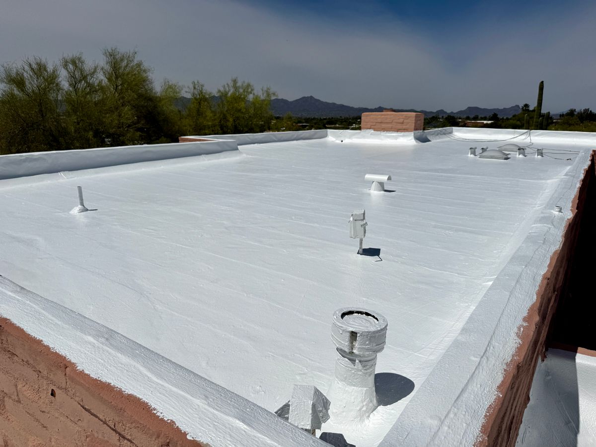Roof Coating for Eco Form Construction in Tucson, AZ