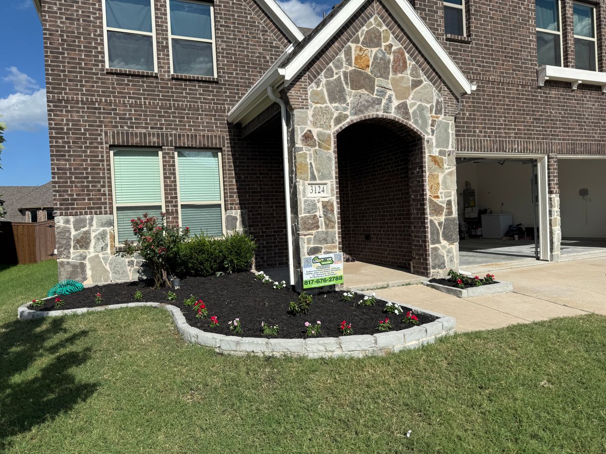 Landscape Installation for Light It Up AV and Turf in Keller, TX
