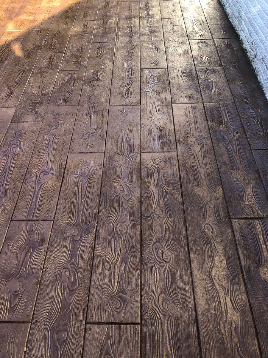 Stamped Concrete Installation for Dixie Concrete Masonry LLC in Saint Leonard, MD