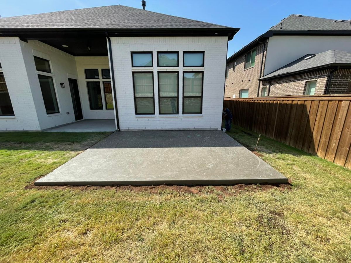 Stamped Concrete Installation for New Gen Concrete in Keller, TX