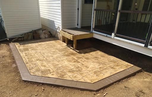 Stamped Concrete Installation for OBH Concrete LLC in Lusby, MD