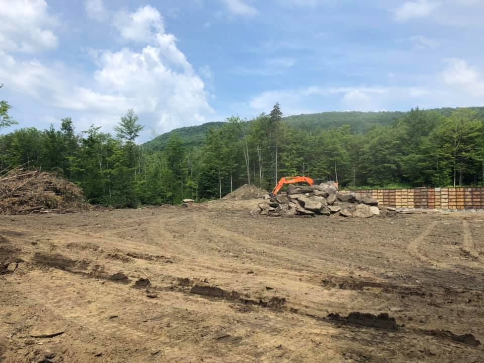 Foundation Digging for Andy Naylor Excavation in Stowe, VT