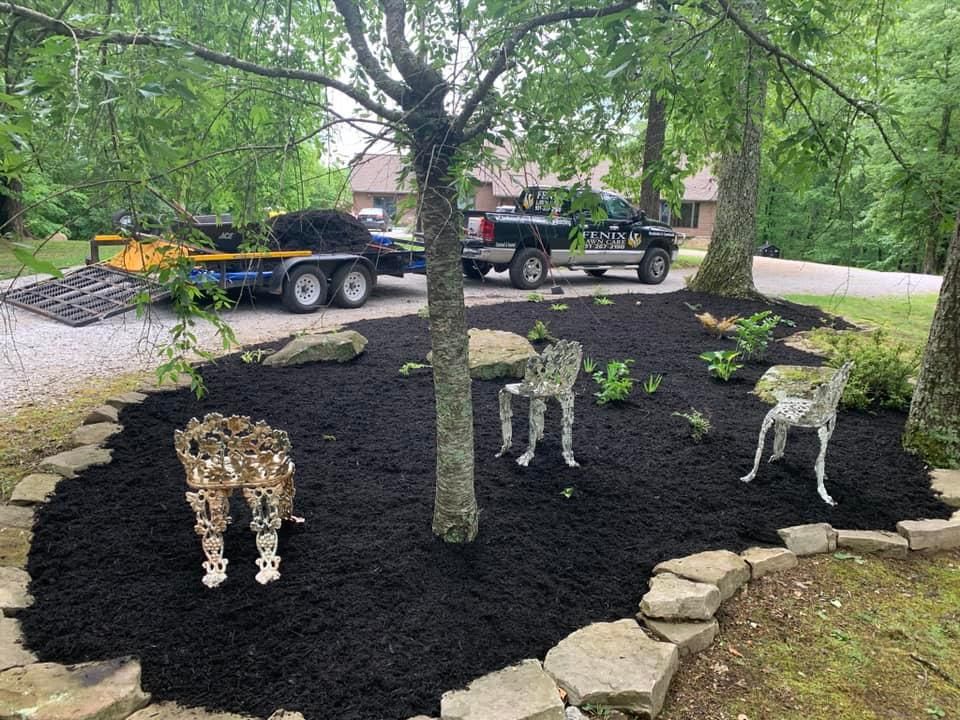 Mulch Installation for Fenix Lawn Care in Cookeville, TN