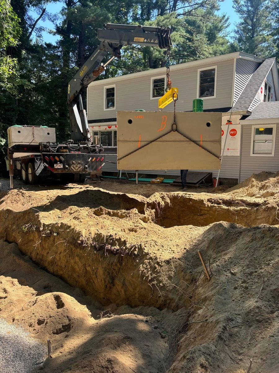 Trenching for A&A Enterprises in Southampton, MA
