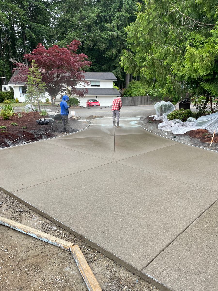 Concrete Driveways for MD Construction & Sewer in North Yelm, WA
