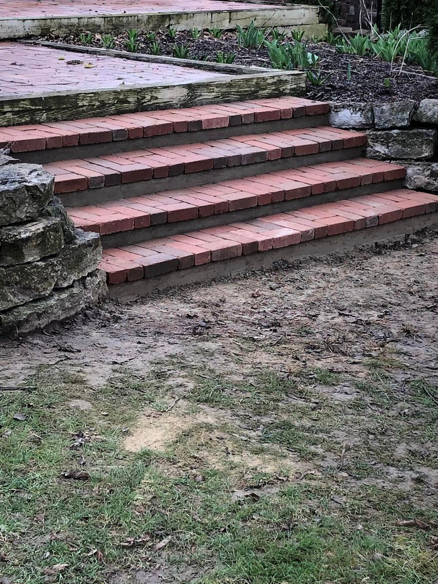 Step Installation for Whyde Masonry in Beech Grove, IN