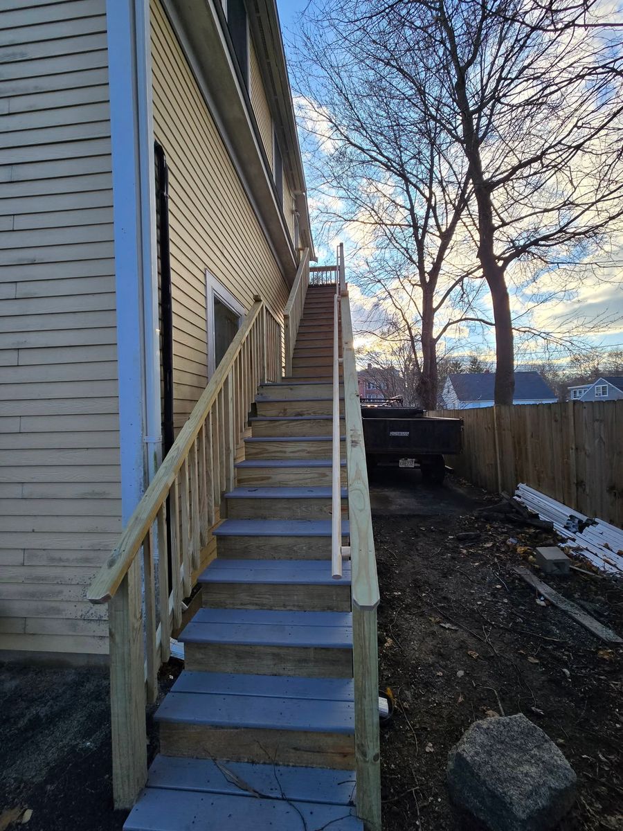 Stair Design & Installation for Eglin Construction in Georgetown, MA