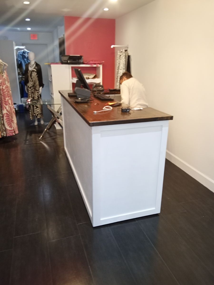 Reception & Counter Desk for WOOD BAR  DESIGN in Fort Lauderdale, FL