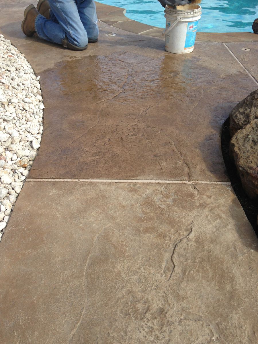 Concrete Resurfacing for Texas Curb N Borders in Houston, TX