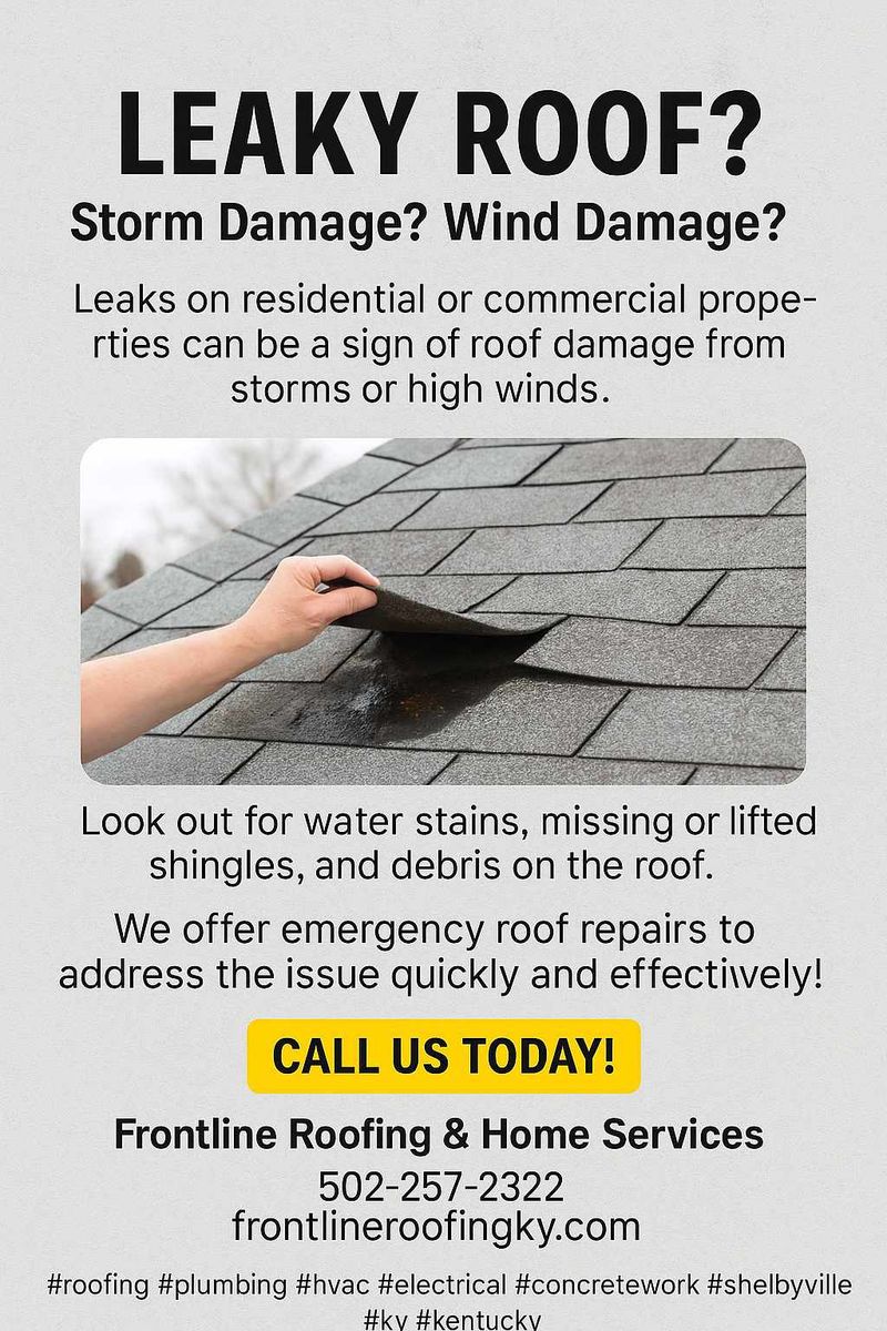 Roofing Repairs for Frontline Roofing & Home Services in Shelbyville, KY