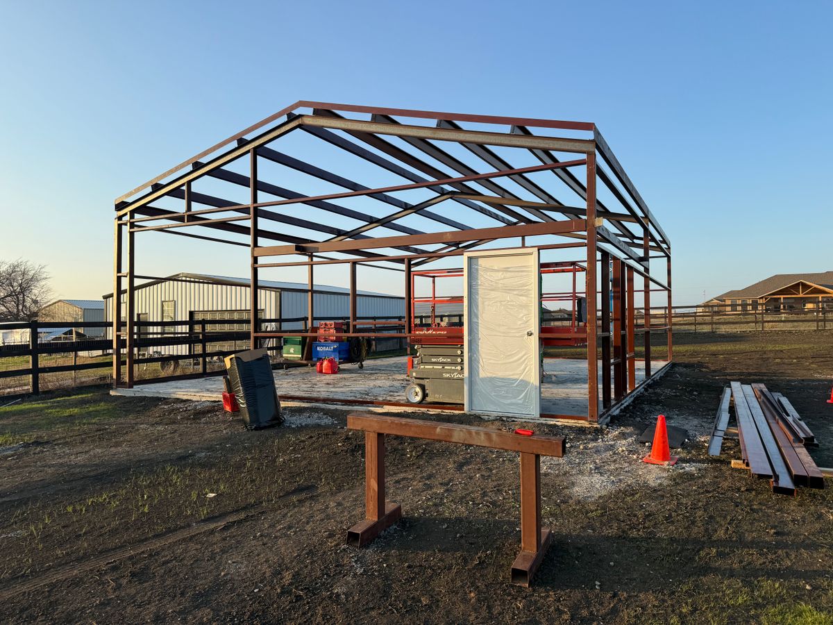 Metal Building Welding and Fabricating for BCS Metal Construction LLC in Springtown, TX