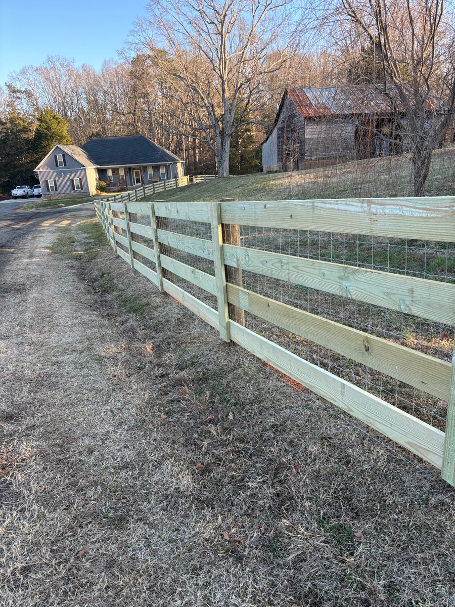 Fence Installation for LB Fencing & Services in Archdale, NC