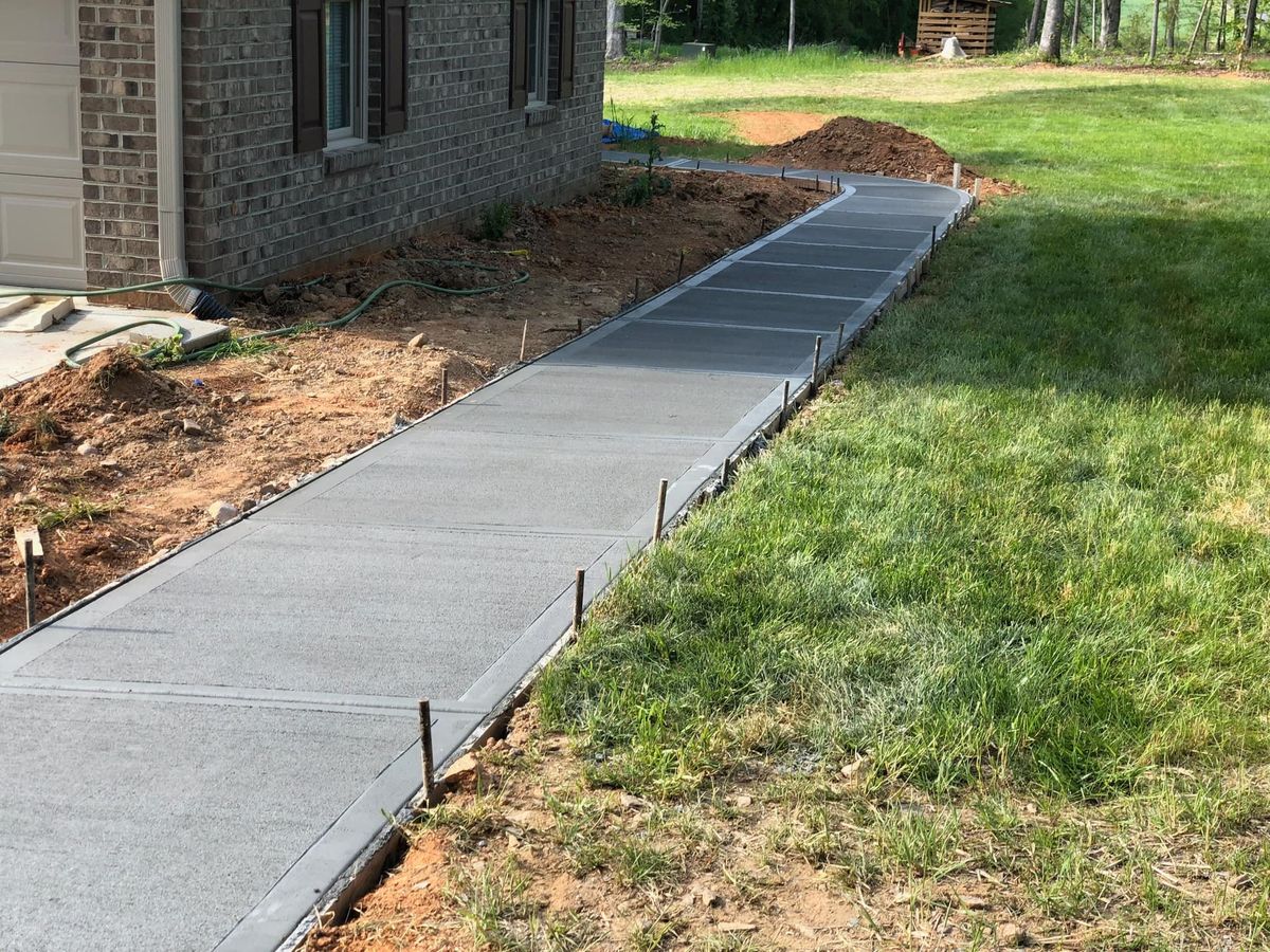 Concrete Slab Construction for EC Concrete in Kernersville, NC