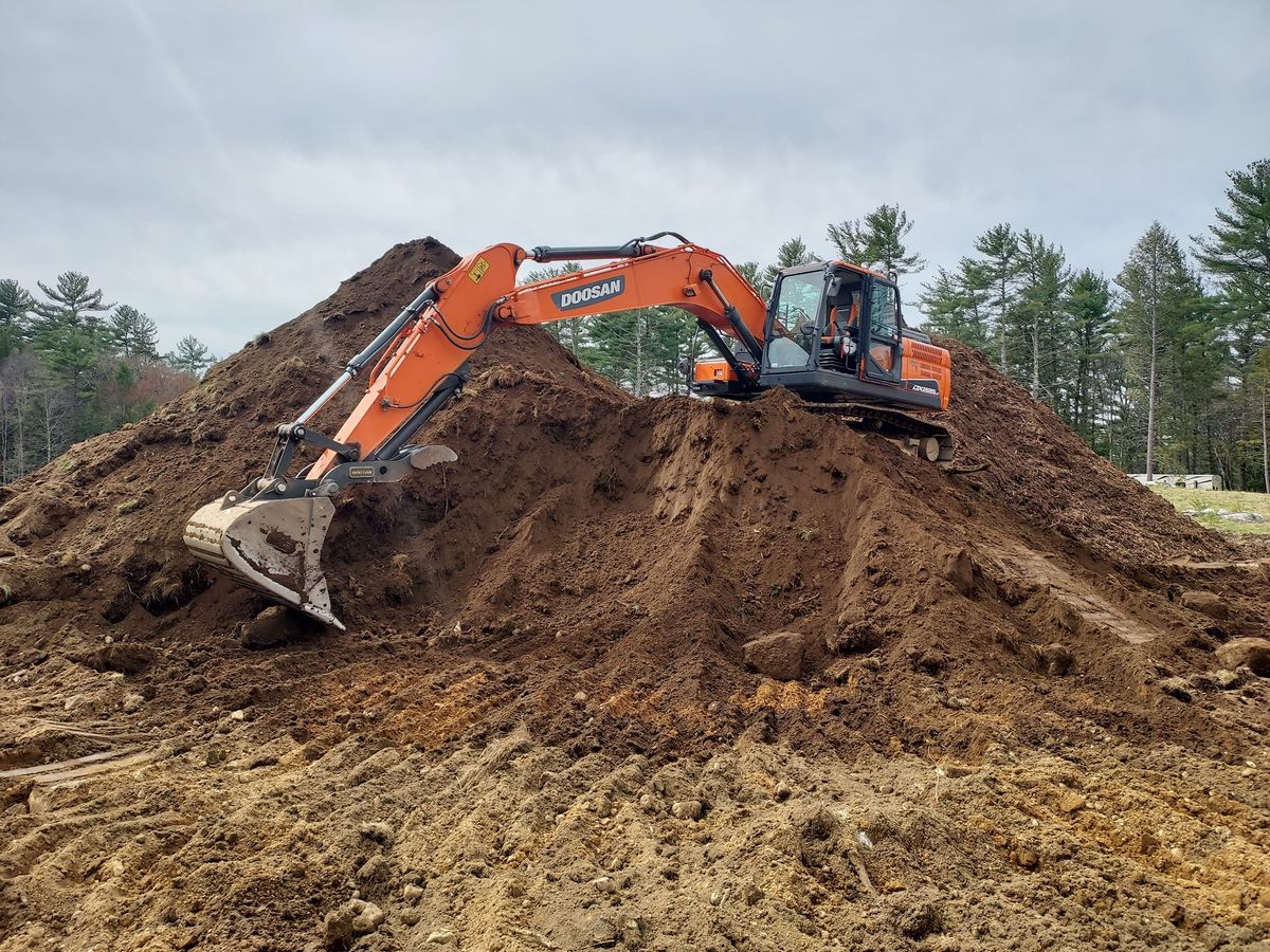 Land Clearing for MJS Excavating in Hardwick, MA