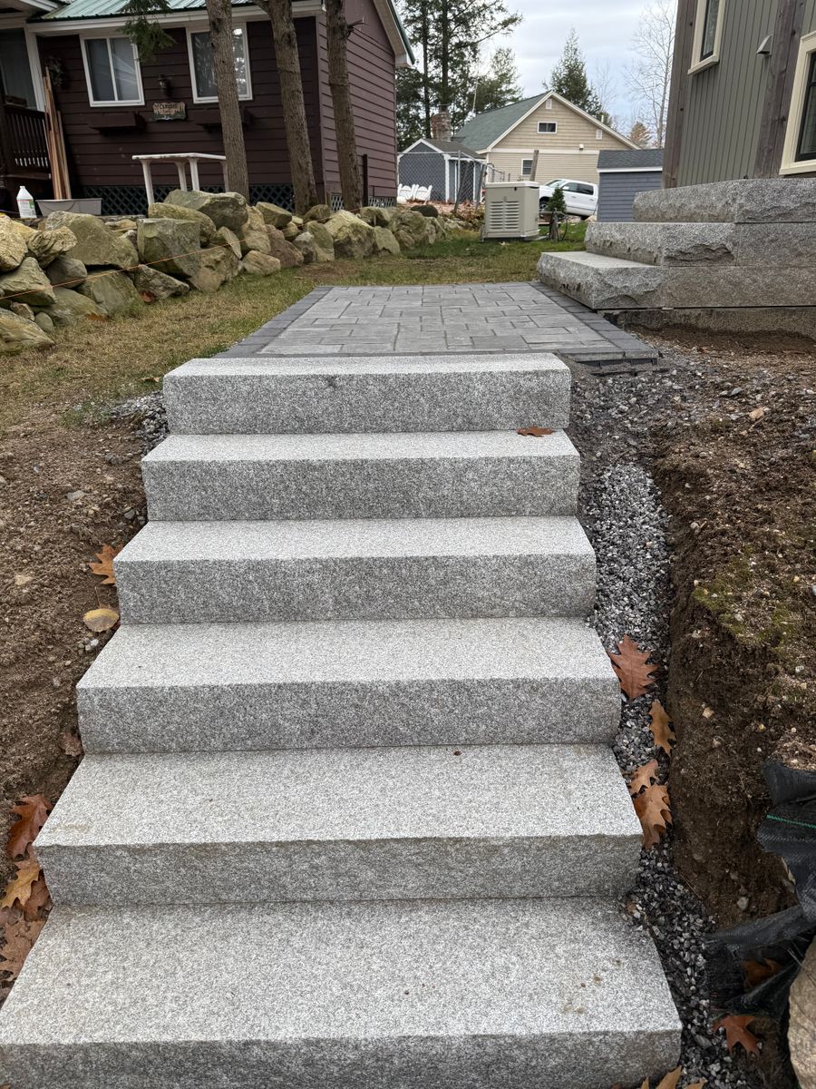 Custom Outdoor Spaces for Smythe’s Stonework & Masonry in Buxton, ME