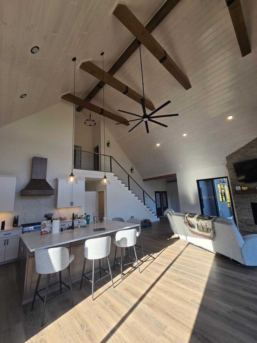 New Construction Electrical Install for Fine Point Electric in Wentworth, NH