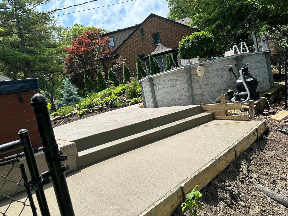 Stair Design & Installation for Donahue Concrete in Streator, IL