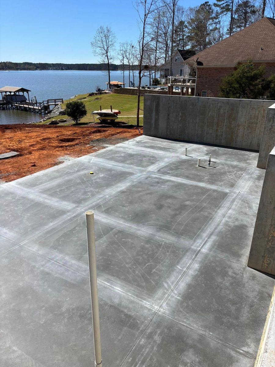 Concrete Slab Construction for Baer & Sons Concrete in Greenwood, SC