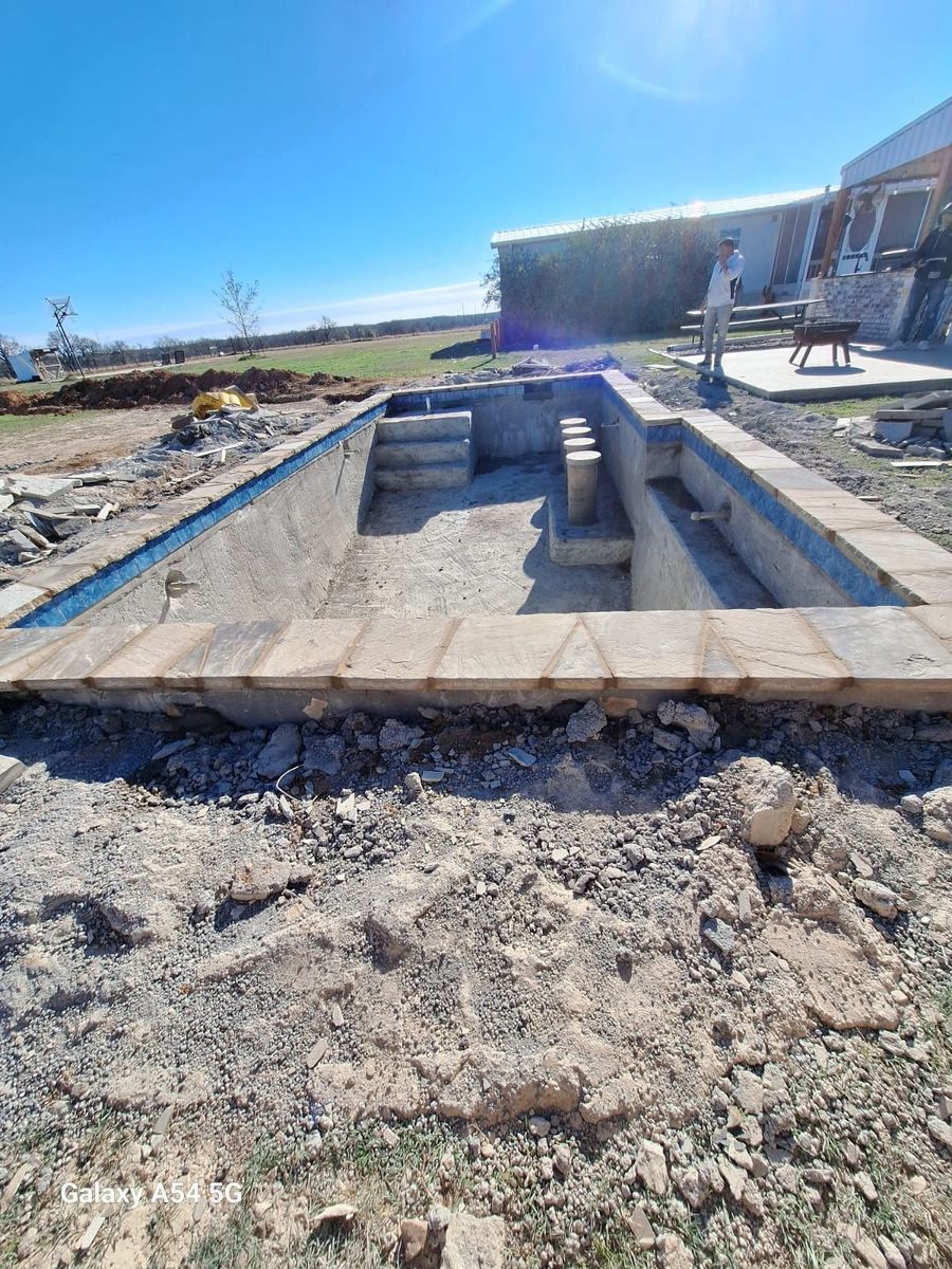 Pool Repair and Build for Master Construction Services in Porter Heights, TX