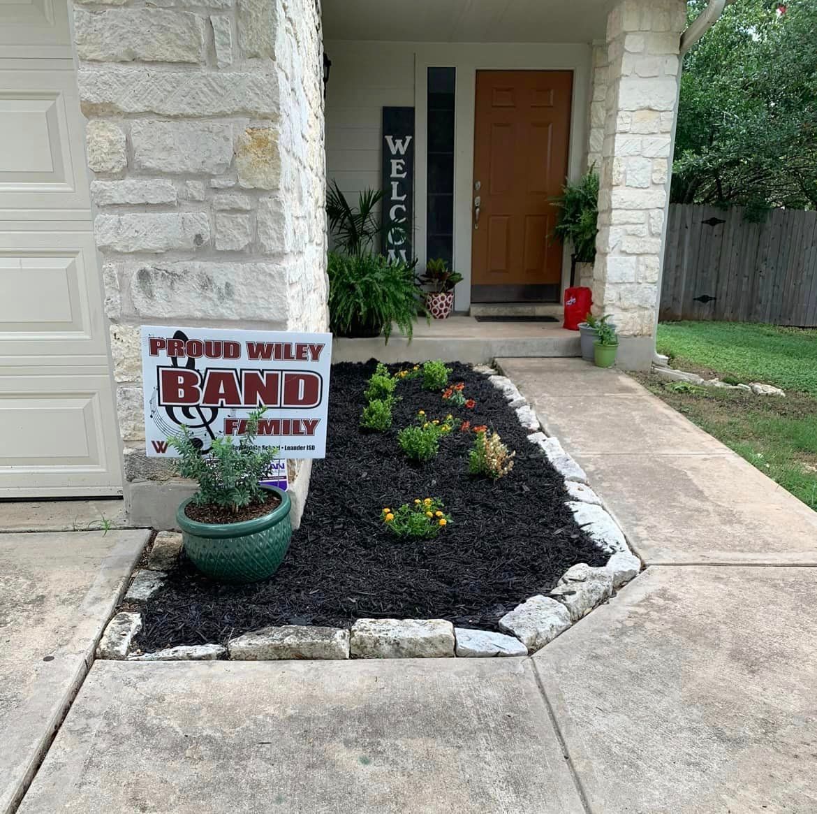 Mulch Installation for Rustic Roots Landscaping in Austin, TX