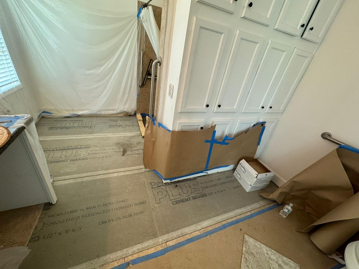 Bathroom Renovation for Ruben R construction LLC in Mount Olive, NC