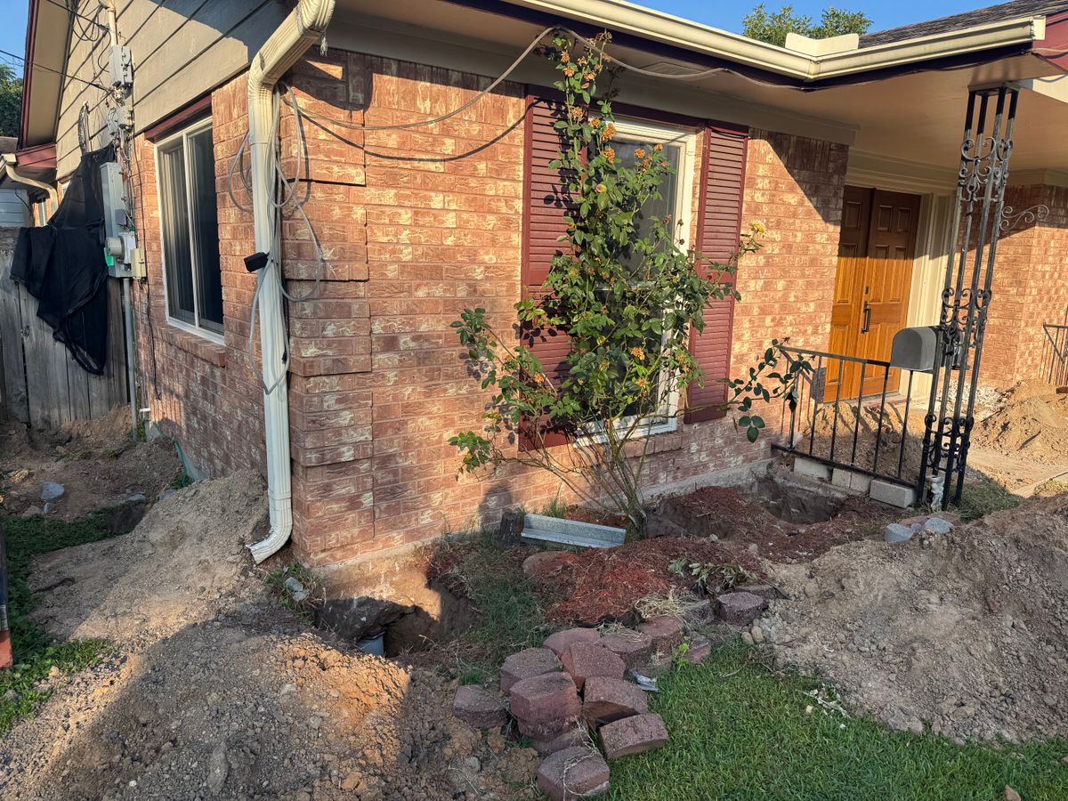 Brickwork for Triple BBB Foundation Slab Repair in Houston,  TX